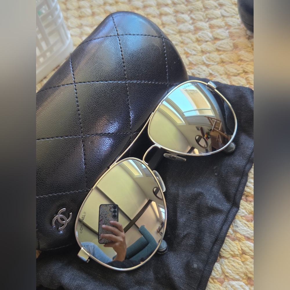 Chanel Pilot Quilting Sunglasses 4207